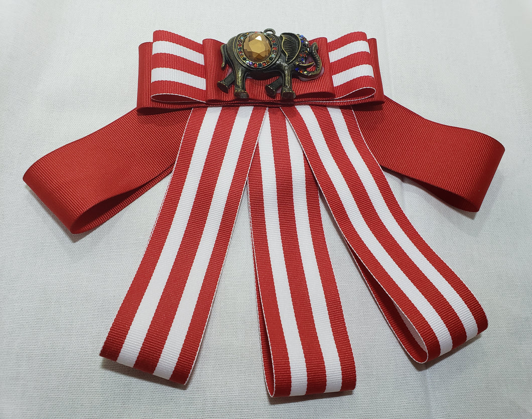 Crimson and Cream Bow (elephant)