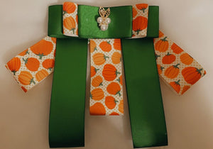 Fabulous Fall Bow (Pumpkin Green)